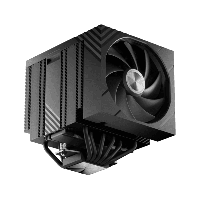 TRYX TURRIS 620 CPU-Luftkühler, Dual-Tower, mit 5-Zoll-Display - 120mm, schwarz