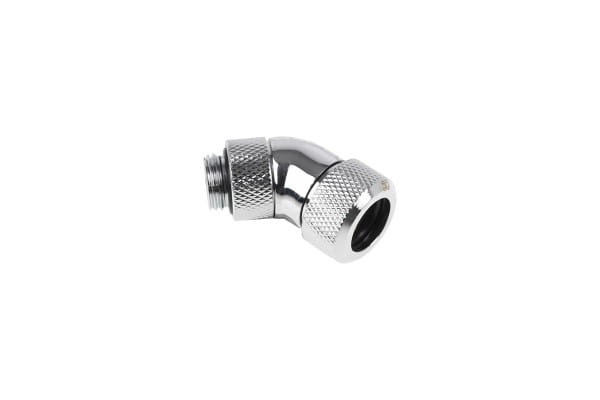 ANS Alphacool Eiszapfen 13mm HardTube Anschraubtülle 45° drehbar G1/4 - Chrome PHT EOL
