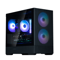 GHE Zalman P30 Air micro-ATX Gehäuse Tempered Glass side mesh front - Schwarz