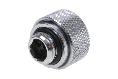 ANS Alphacool HT 13mm HardTube Anschraubtülle G1/4 - gerändelt - Chrome PHT EOL