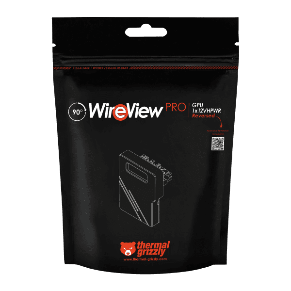ZK Thermal Grizzly WireView Pro GPU 1x12VHPWR 90°, Reversed
