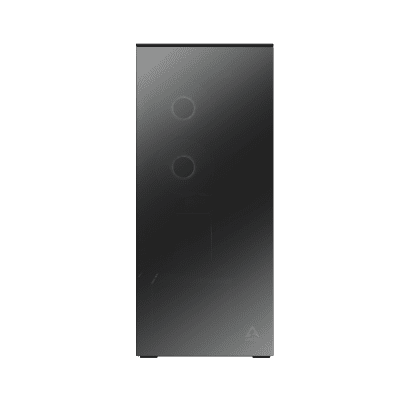 GHE Arctic Xtender VG (Mirror Black) Premium E-ATX PC-Gehäuse mit vertikaler GPU-Montage