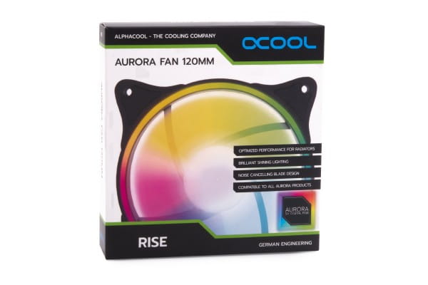 L12 Alphacool Rise Aurora 120 mm Lüfter (120x120x25mm)
