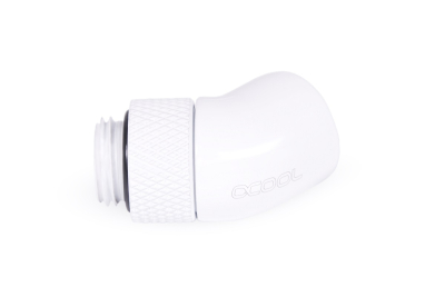 ANF Alphacool Eiszapfen Winkeladapter 45° drehbar G1/4 AG auf G1/4 IG - White