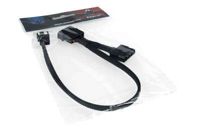 LK Phobya Adapter 4Pin Molex (12V) auf 4Pin PWM - Schwarz 30cm