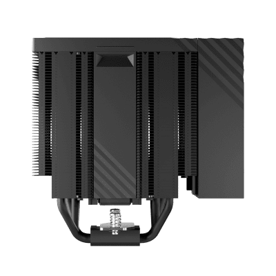 TRYX TURRIS 620 CPU-Luftkühler, Dual-Tower, mit 5-Zoll-Display - 120mm, schwarz