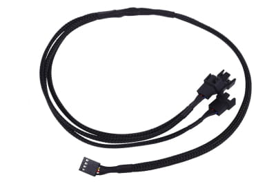 LK Phobya Y-Kabel 4Pin PWM auf 3x 4Pin PWM - Schwarz 60cm EOL