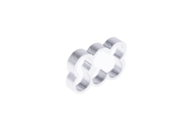 KAB Alphacool Eiskamm Alu X6 - 4mm silver - 4 Stück PHT EOL