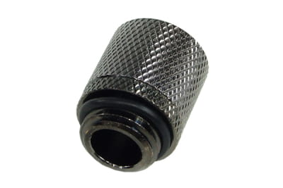 ANS 11/8mm (8x1,5mm) Anschraubtülle G1/4 - gerändelt - black nickel