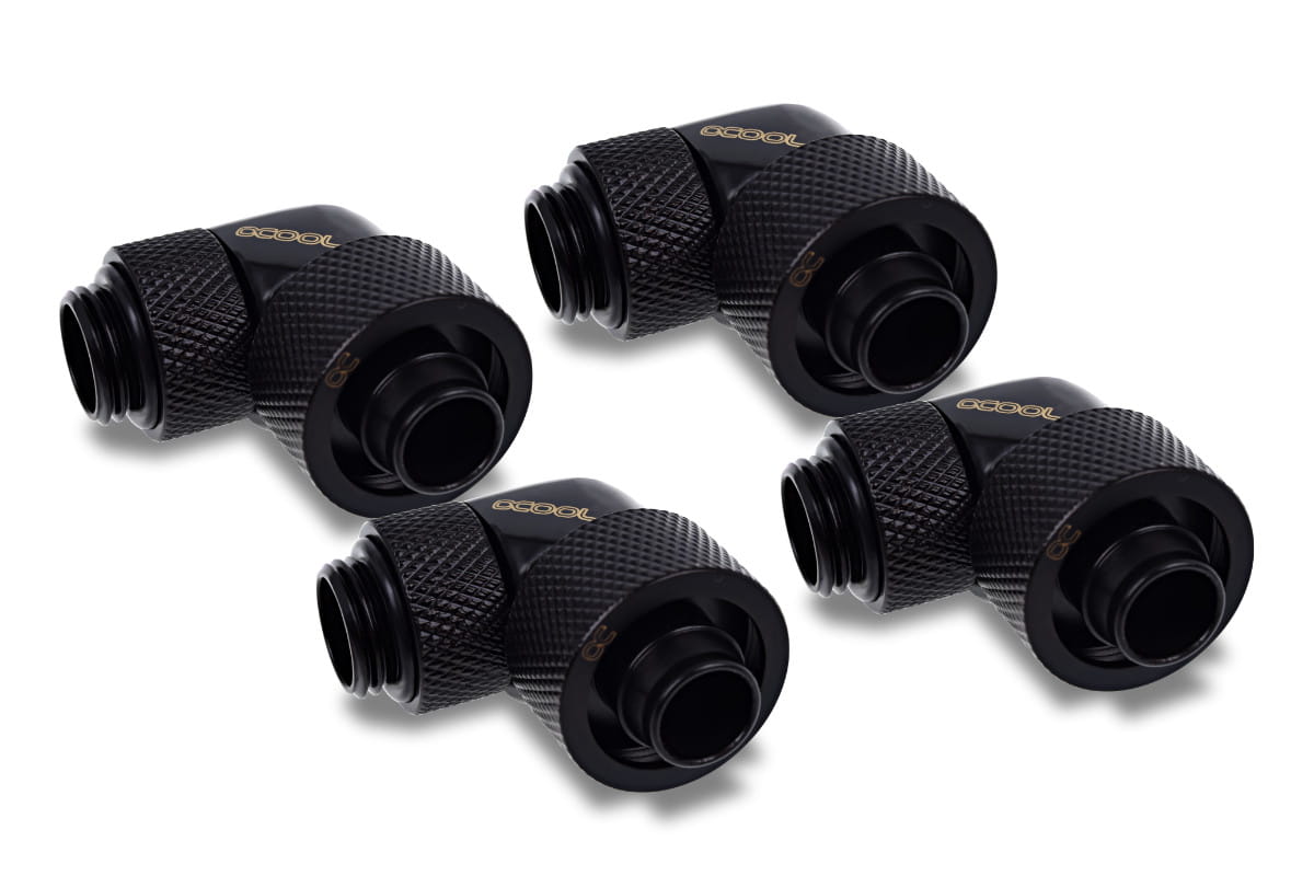 Alphacool Eiszapfen 16/10mm Anschraubtülle 90° drehbar G1/4 - 4pcs ...