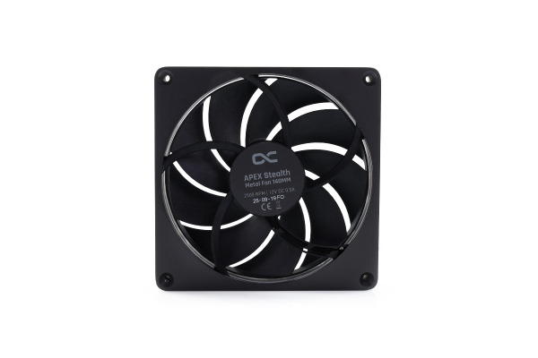 L14 Alphacool Apex Stealth Metall Lüfter 2500rpm Schwarz (140x140x25mm)