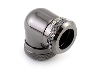 ANS XSPC 14mm Rigid Tubing Elbow Fitting - black chrome