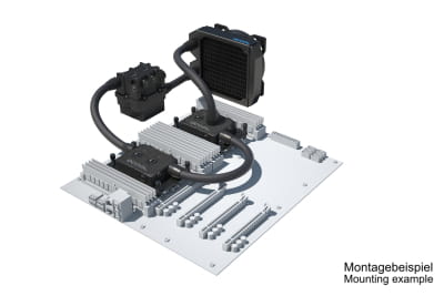 SVK Alphacool ES Pro 4U - 1 x 120 ST / 2x XPX Pro 1U / Reservoir 2U - DDC310