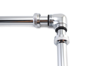 ANS XSPC 14mm HardTube Anschraubtülle 90° L-Verbinder - Chrom