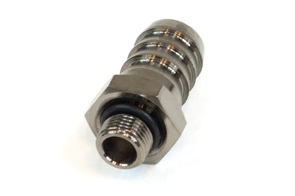ANT 12mm (1/2") Schlauchanschluss G1/8 mit O-Ring - black nickel EOL