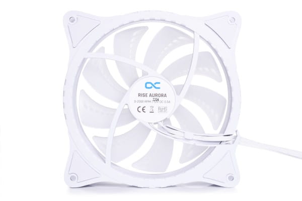 L14 Alphacool Rise Aurora 140mm Lüfter Weiß (140x140x25mm) PHT EOL