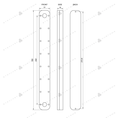 AGB Stealkey CubeTube 280mm - Acryl Würfelrohr