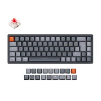 TAT Keychron K6 Wireless Mechanische Tastatur - Gateron Red- RGB - DE Layout - Aluminium