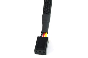 LK Phobya Y-Kabel 3Pin Molex auf 6x 3Pin Molex -  Schwarz 60cm EOL