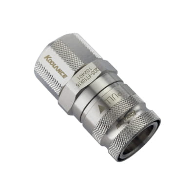 ANK Koolance QD3 Schnellverschluss gerade weiblich auf 16/10mm - silber
