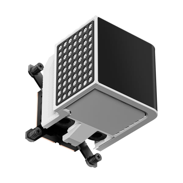 WAC TRYX Panorama CPU Wasserblock mit AMOLED-Display - weiß