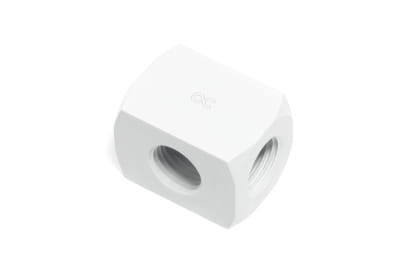 ANF Alphacool HF Anschlussterminal TEE T-Stück Rund G1/4 - White