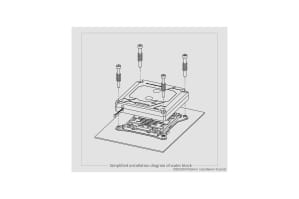 WAC BarrowCH 115x/x99/x299 CPU Water Block Color screen with Multi-mode - Silvery EOL