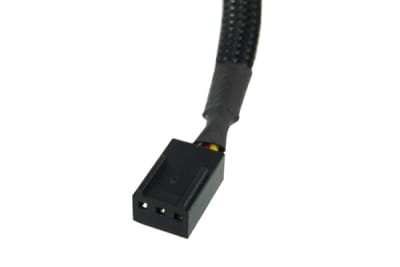 Phobya Y-Kabel 3Pin Molex auf 4x 3Pin Molex -  Schwarz 60cm