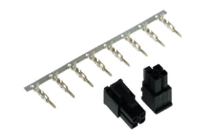 ZK Phobya ATX Power Connector 4Pin Stecker inkl. 4 Pins - 2 Stück Black