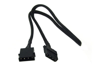 KAB Phobya 4Pin Molex Stromverlängerung - Schwarz 60cm