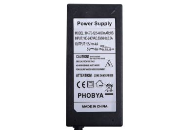 Z23 Phobya Externes Netzteil 230V auf 4Pin Molex 70 Watt inkl. Euro/UK Stecker