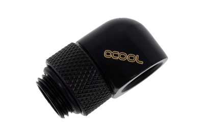 ANF Alphacool Eiszapfen L-Verbinder drehbar G1/4 AG auf G1/4 IG - Deep Black