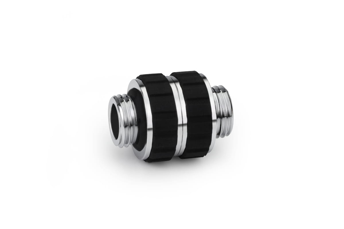 Alphacool Apex Grip Doppelnippel G1/4 drehbar | Chrome