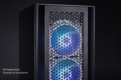 L12 Alphacool Rise Aurora 120mm Lüfter Weiß (120x120x25mm) PHT EOL