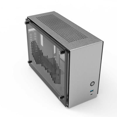 GHE B-Ware Zalman M2 PC-Gehäuse, Mini-ITX  - Silber