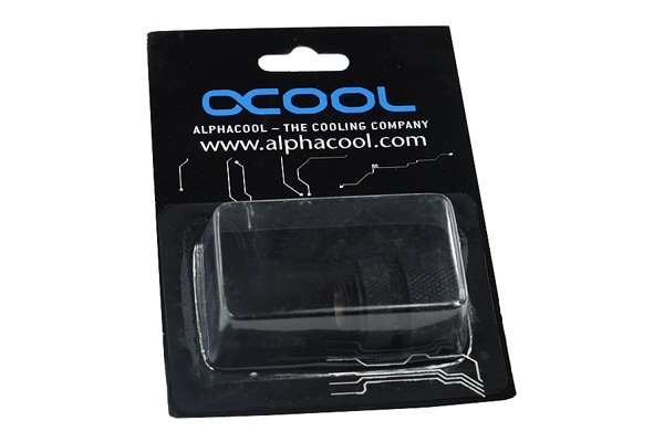 ANS Alphacool HF 13/10 Anschraubtülle G1/4 - Deep Black PHT EOL