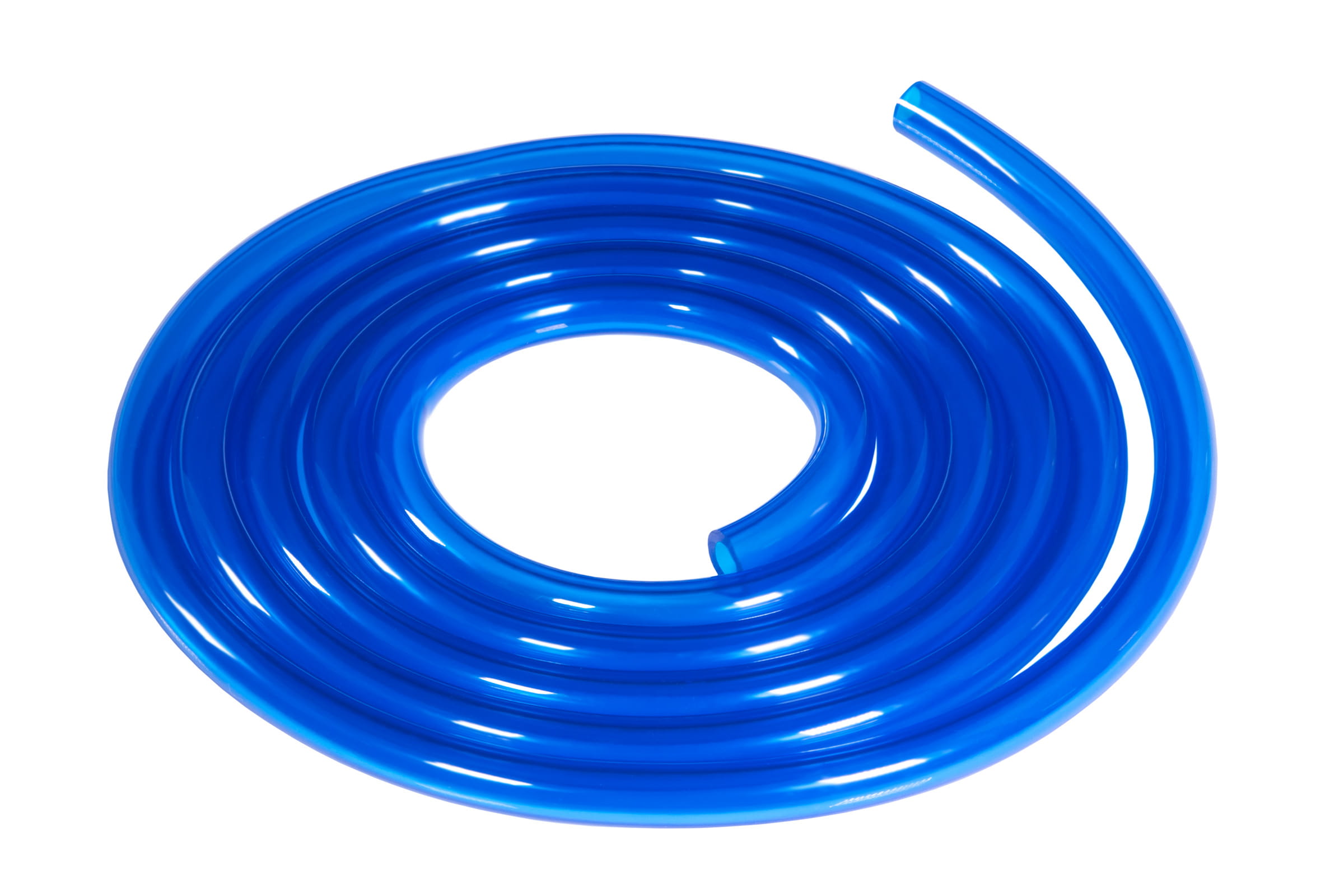 Aquatuning Schlauch PVC 13/10mm (3/8ID) UV-aktiv blau/klar - 13