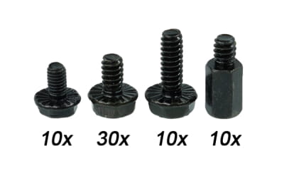 GHZ Phobya Mainboard screw kit Black Edition