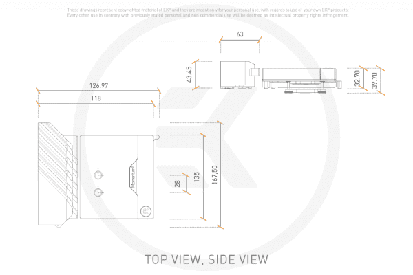 WAC EK Water Blocks EK-Quantum Momentum2 ROG Crosshair VIII Extreme D-RGB - Plexi