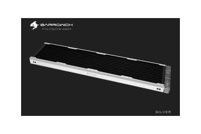 RAD BarrowCH Chameleon Fish series removable 480mm Radiator Acrylic edition - Matt Silver EOL