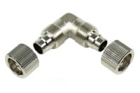 ANS 13/10mm (10x1,5mm) L Schlauchverbinder - kompakt - silber vernickelt