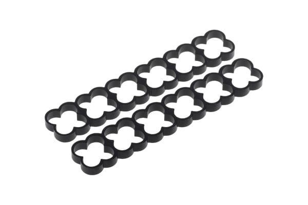 KAB Alphacool Eiskamm Alu X24 - 4mm black - 2 Stück PHT EOL