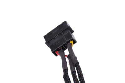 KAB Phobya Adapter 4Pin Molex auf 3Pin 5V/7V/12V - Schwarz 30cm EOL