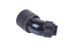 ANS Alphacool HF 16/10 Anschraubtülle 45° drehbar G1/4 - Deep Black