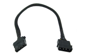 KAB Phobya 4Pin Molex Stromverlängerung - Schwarz 30cm