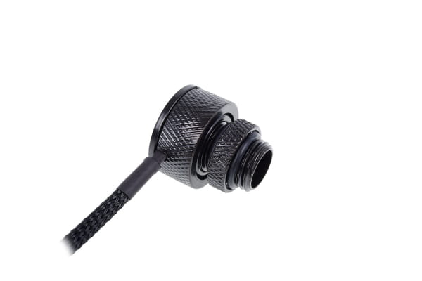 B-Ware Alphacool Eiszapfen Temperatursensor G1/4 IG/IG mit AG Adapter - Deep Black