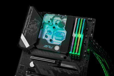 WAC EK Water Blocks EK-Quantum Momentum MPG Z590 Gaming Carbon - EK X Edition
