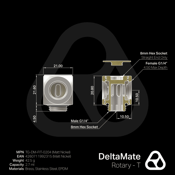 ANF Thermal Grizzly DeltaMate Rotary - T Matt Nickel