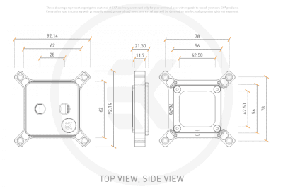 WAC EK Water Blocks EK-Quantum Magnitude - 1700/1851 Lignum Edition - Walnut