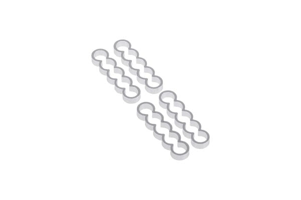 KAB Alphacool Eiskamm Alu X5 Flat - 4mm silver - 4 Stück PHT EOL
